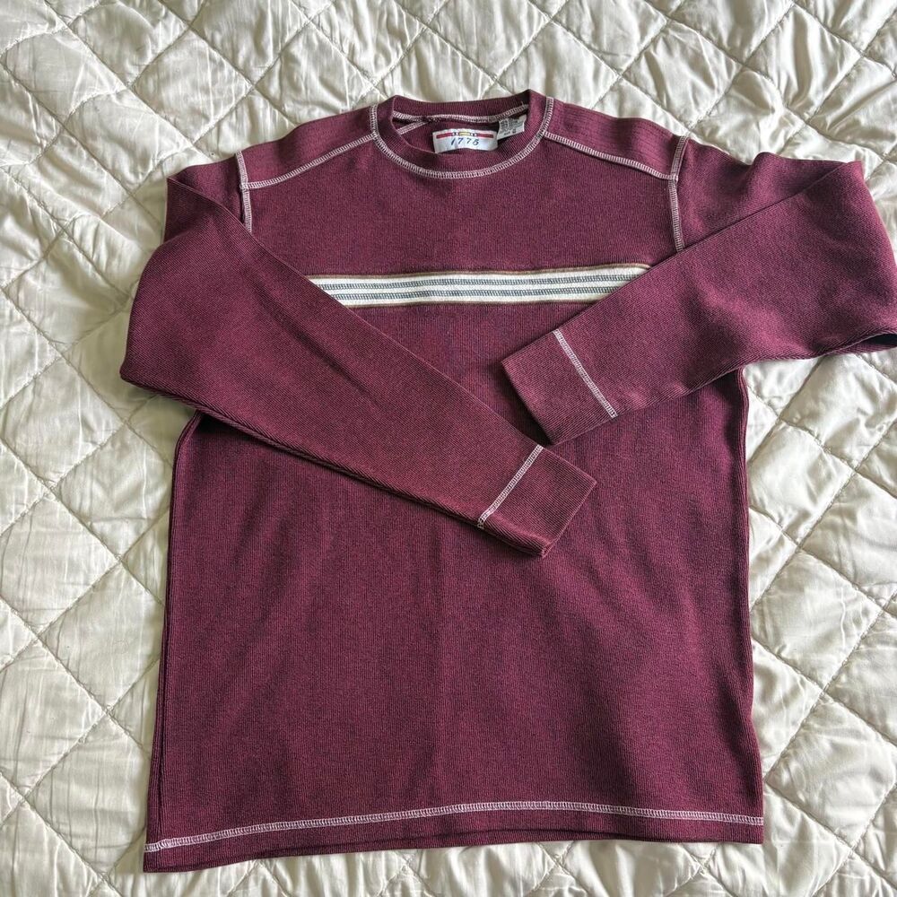 Unbranded Men's Burgundy and Red Jumper